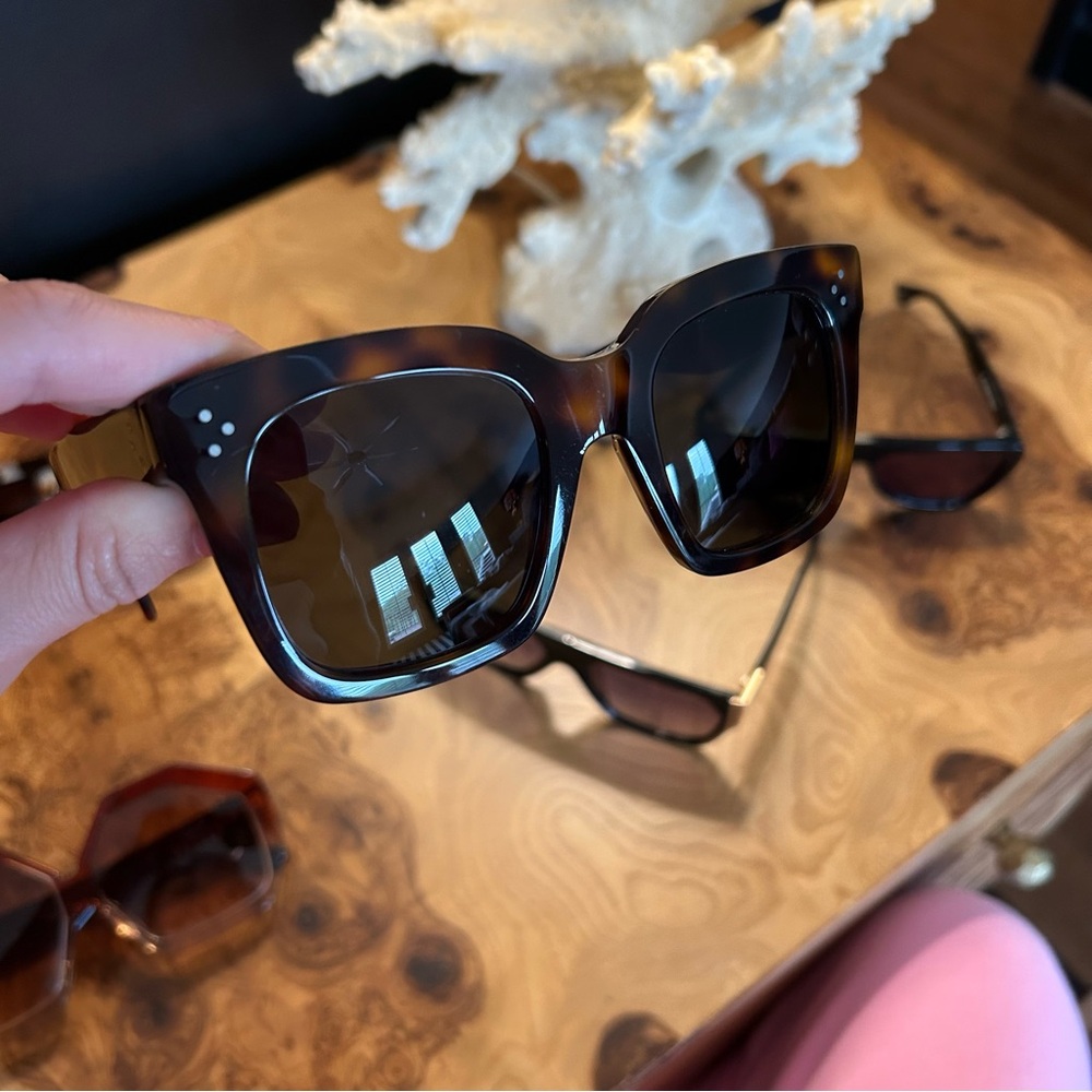 Celine Tilda brown Tortoise Shell Sunglasses